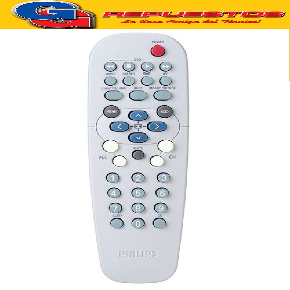 CONTROL REMOTO TV PHILIPS PHDVD (2454)