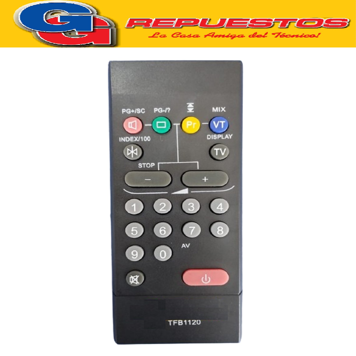 CONTROL REMOTO TV TELEFUNKEN TFB1120- 2456