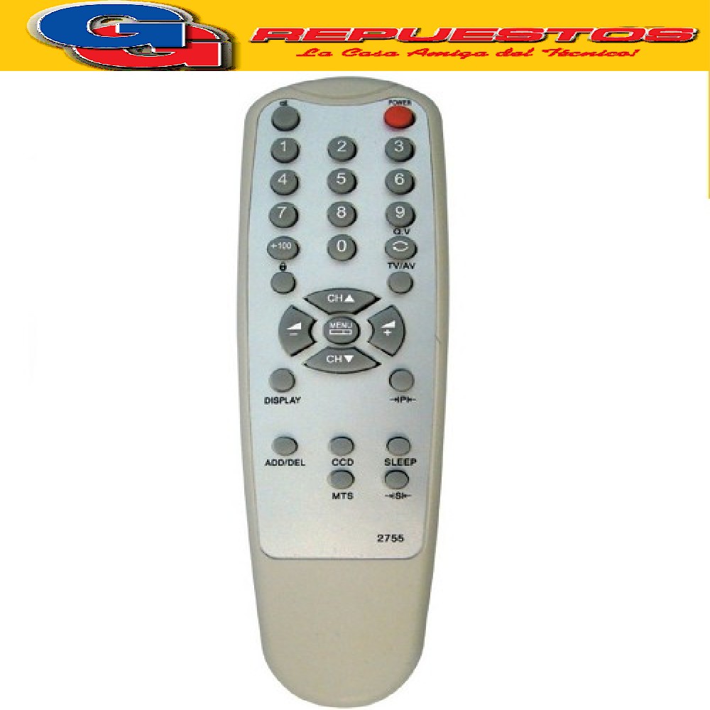 CONTROL REMOTO TV ADMIRAL A3030 2755