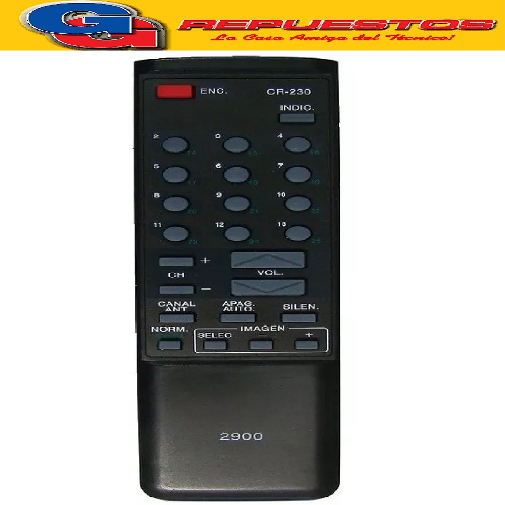 CONTROL REMOTO TV HITACHI CR230 (2900)