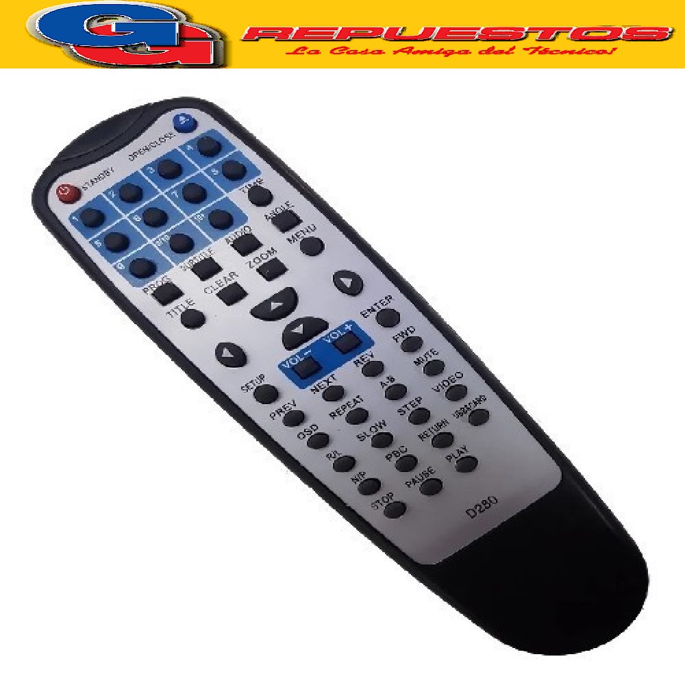 CONTROL REMOTO DVD1800 TOP HOUSE D868 (3533)