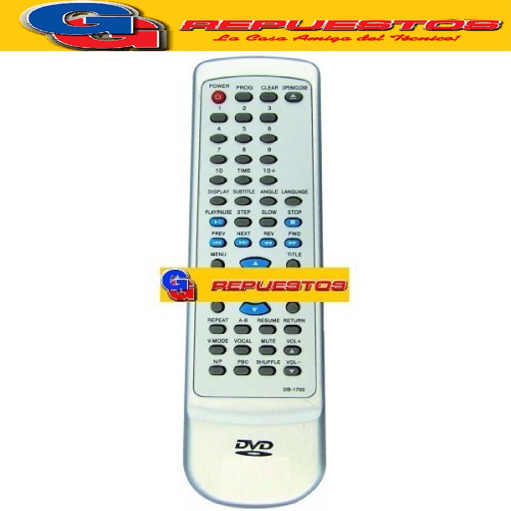 CONTROL REMOTO DVD DURABRAND D817-DVD817 (2801)
