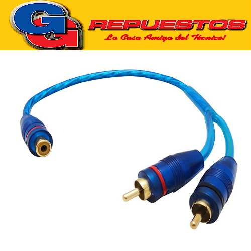 CABLE S/OXIGENO (Y) 2 RCA MACHO A 1RCA HEMBRA LARGO 0.30CM