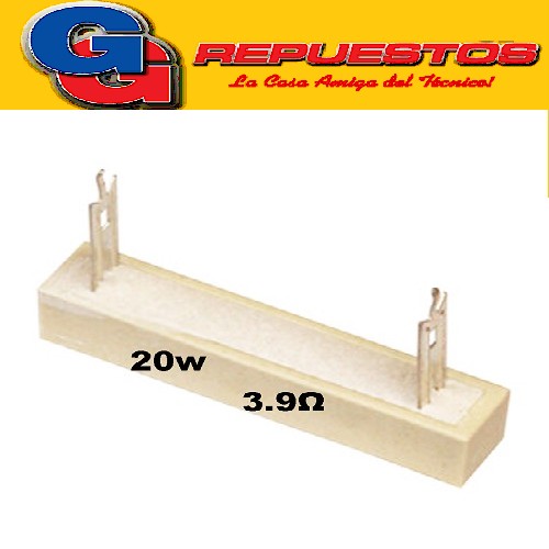 RESISTENCIA CERAMICA 20W 5% 3E9 3R9 (MODEL. CPC)