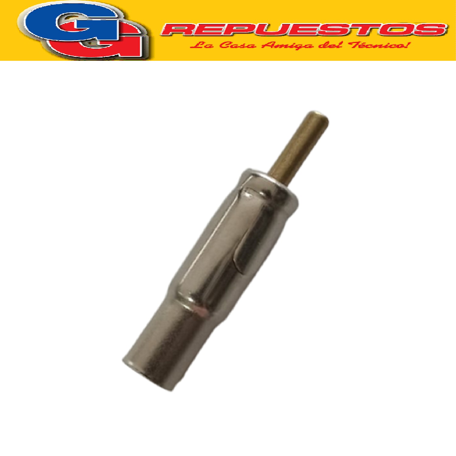 FICHA ADAPTADOR ANTENA AUTO ESTEREO MACHO TUBULAR 