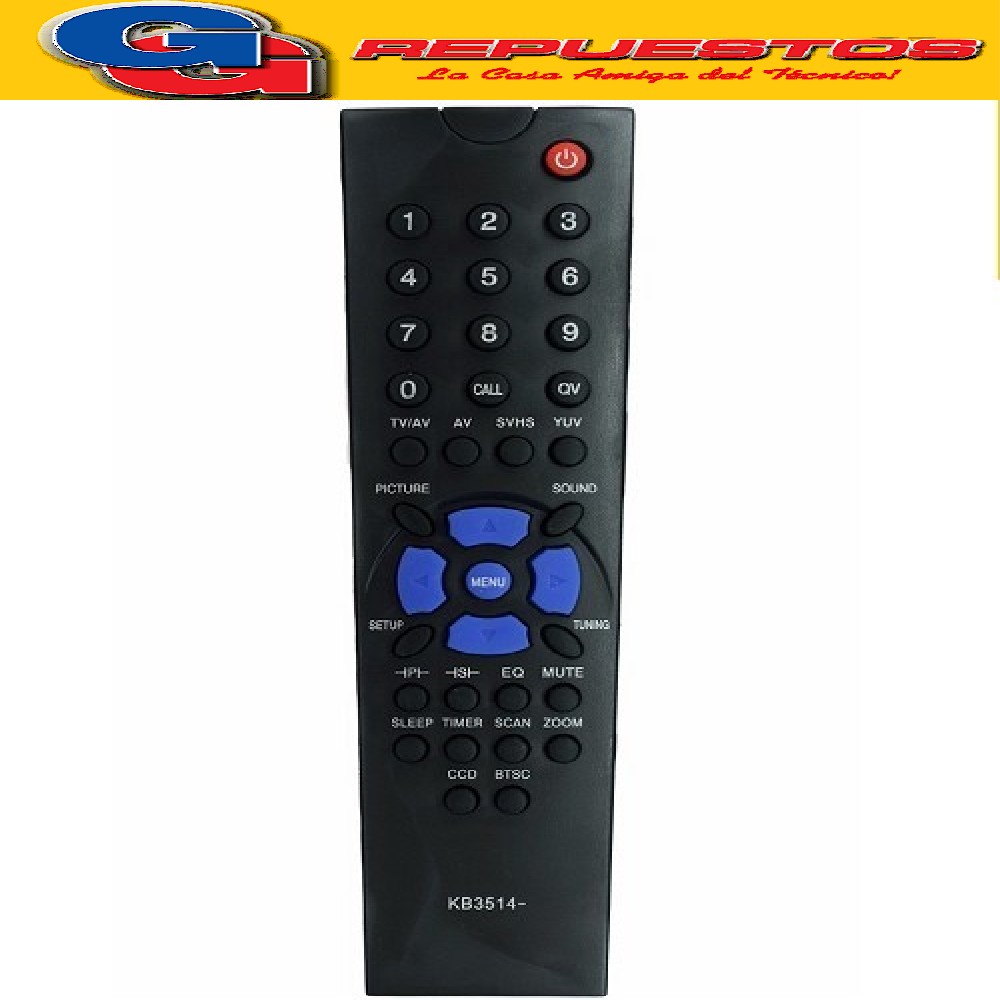 CONTROL REMOTO TV TONOMAC SLIM NEGRO 3514