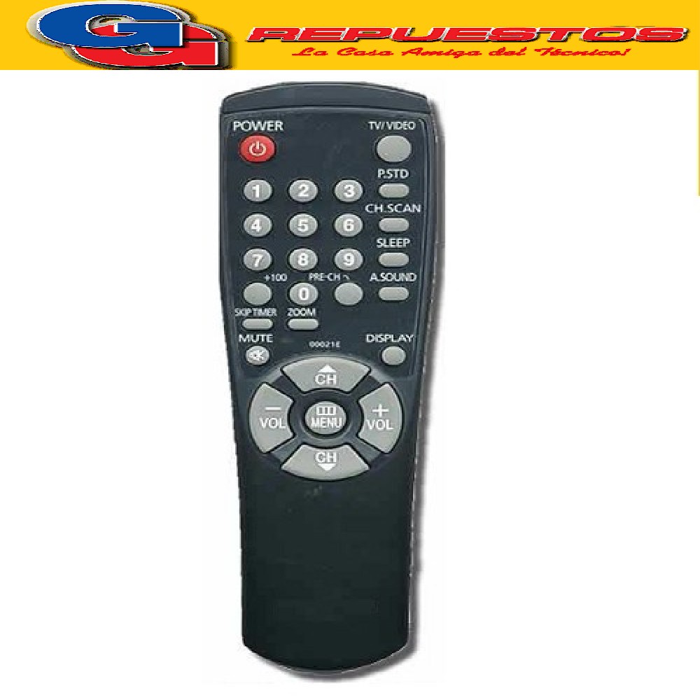 CONTROL REMOTO TV GRAL ELECTRIC  COMPATIBLE CON SAMSUNG Seri e Dorada Telefunken (2792) 00021E