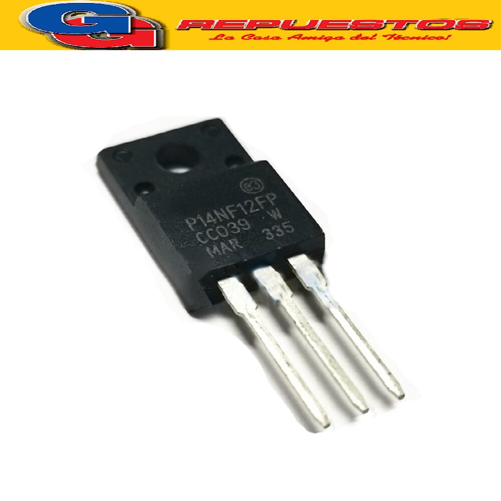 TRANSISTOR FET STP14NF12FP TO-220FP MOSFET CANAL N (120V - 8.5A)