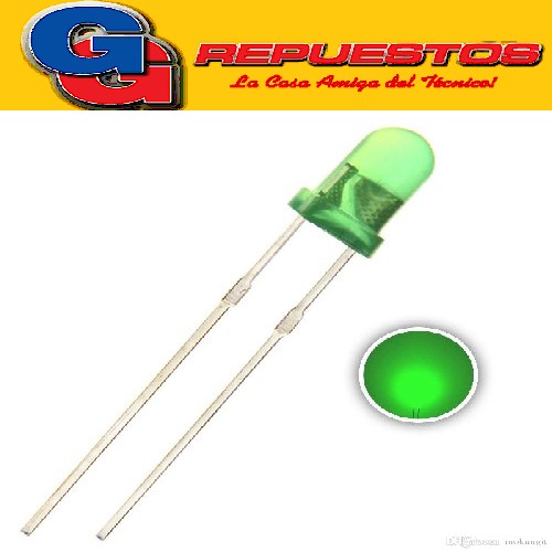 LED702VSB LED VERDE SUPER BRILLO 3MM