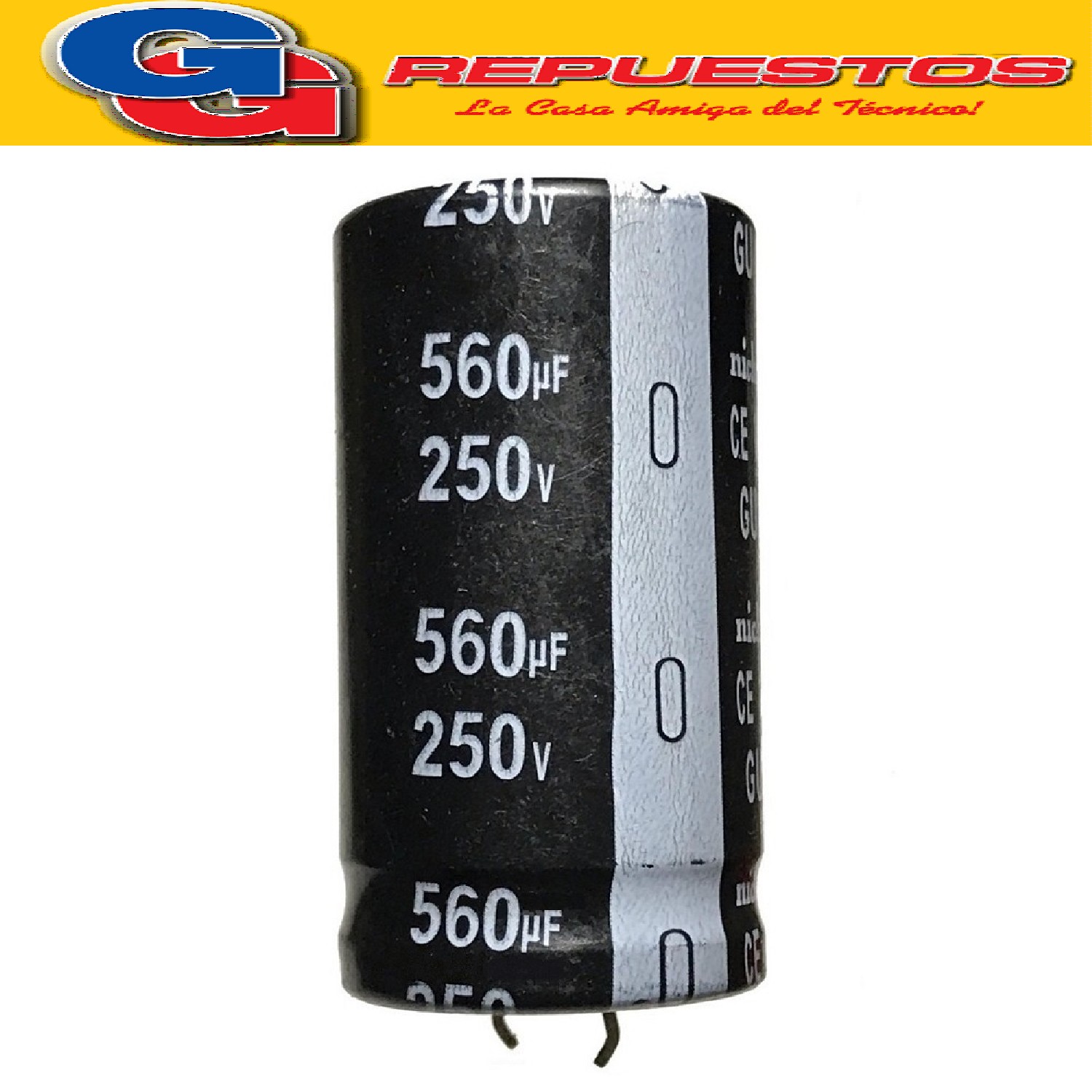 CAPACITOR ELECTROLITICO 560uFX250V