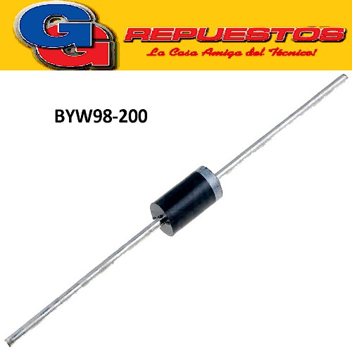 BYW98-200 DIODO RAPIDO HIGH EFFICIENCY FAST RECOVERY RECTIFIER DIODES 35 ns (200V -3A)