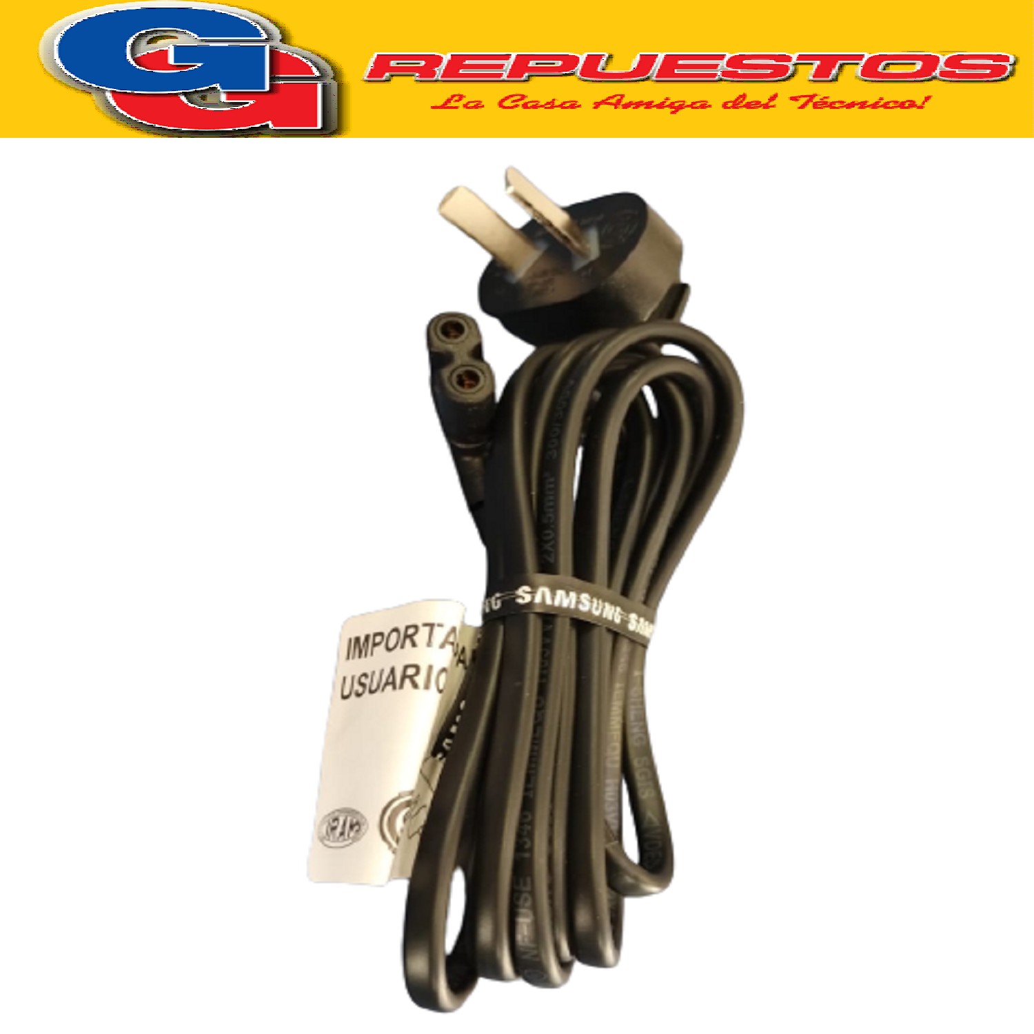 CABLE INTERLOCK EN 8 (RADIO) PATAS CHATAS 1.5 MTS