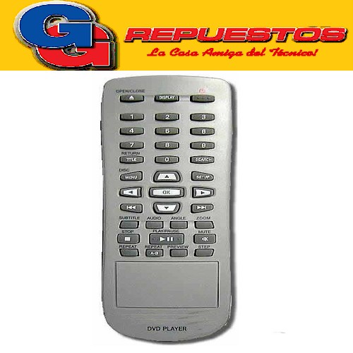 CONTROL REMOTO DVD MAGNAVOX ADMIRAL FUJITEL AUDIOLOGIC 2962