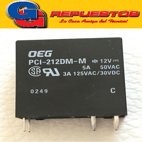 RELAY RE924 12 VOLTS 5A BIPOLAR PCI-212DM