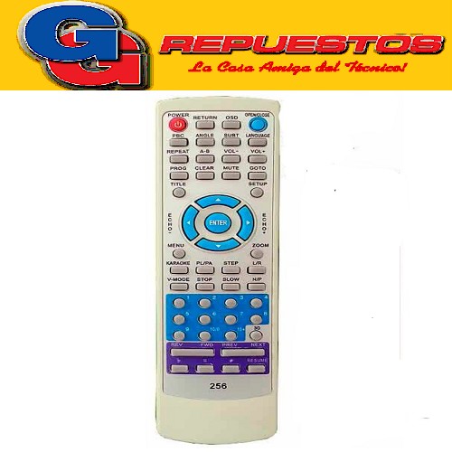 CONTROL REMOTO DVD SIMILAR A SONY  FST2767 OSAYA  VCD-392