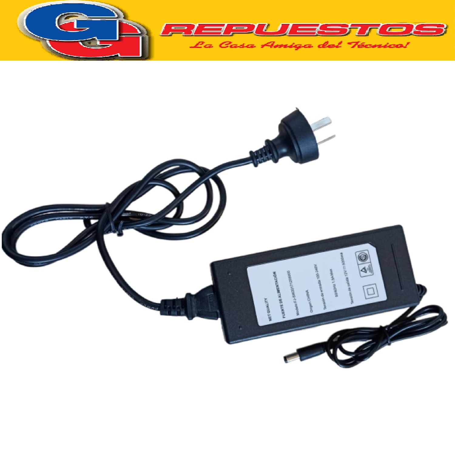 FUENTES 12V 5AMP SWITCHING PLUG 2,1MM CON CAMBIO DE POLARIDA D SP1205-