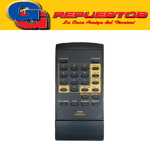 CONTROL REMOTO GOLDSTAR FS051K 2898