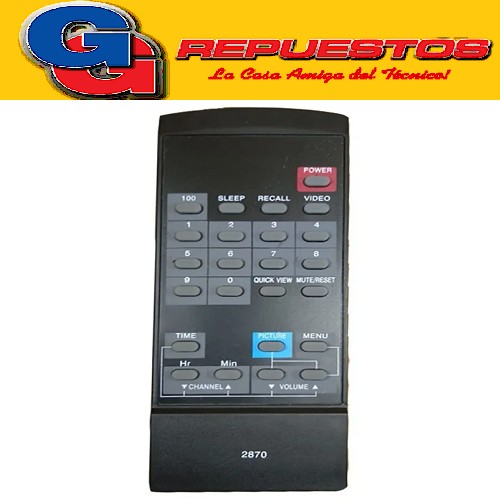 CONTROL REMOTO TV ITT NOKIA RC6145L 2870 MP1060 OLYMPIC