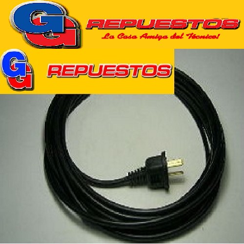 CABLE DE LINEA ALIMENTACION TRIPOLAR LUSTRADORA 0.50 X 6.00 MTS ALIMENTACION ENCERADORA ASPIRADORA