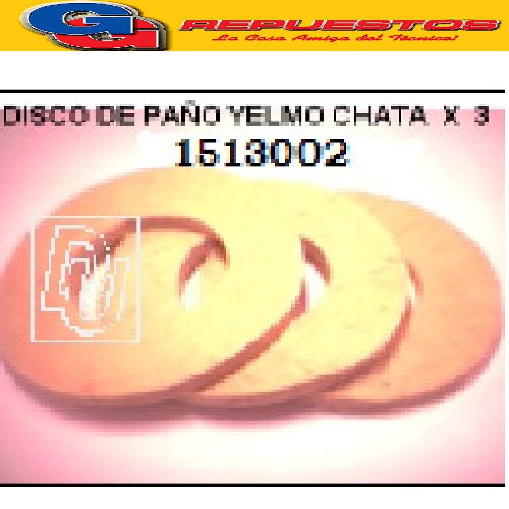 DISCO DE PAÑO YELMO CHATA PACK X 3