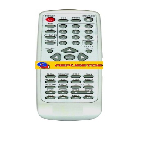 CONTROL REMOTO DVD DURABRAND  DB1500 DVD1500 3111