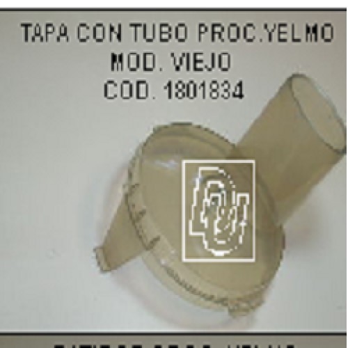 TAPA BOLS PROCESADORA YELMO MOD/VIEJO CON TUBO S/CONJ.