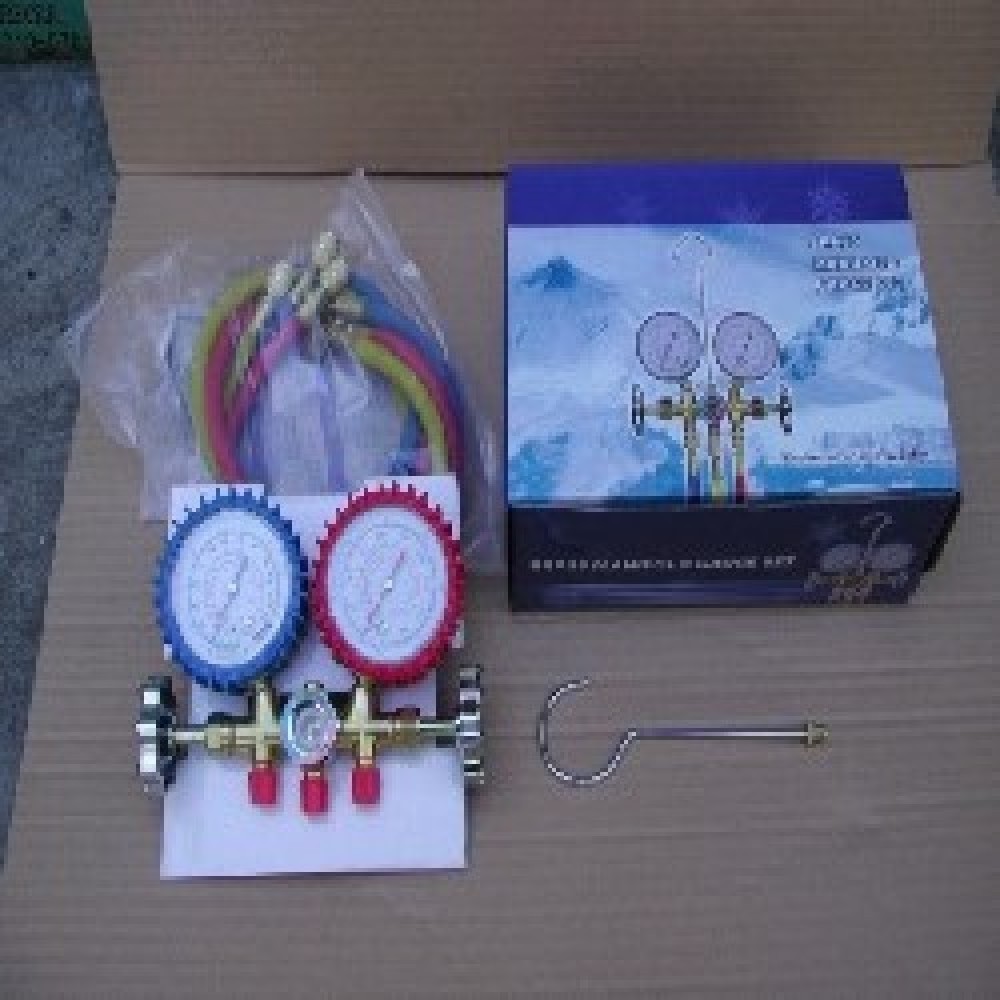 MANIFOLD PARA SERVICIO R22 ZT536 COMPLETO CON MANGUERAS