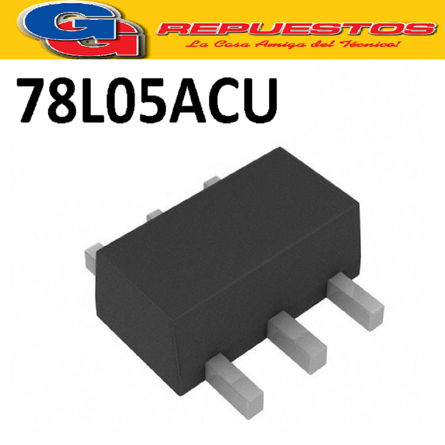 78L05ACU - REGULADOR POSITIVO 5V 100MA (SMD) (SOT-89)