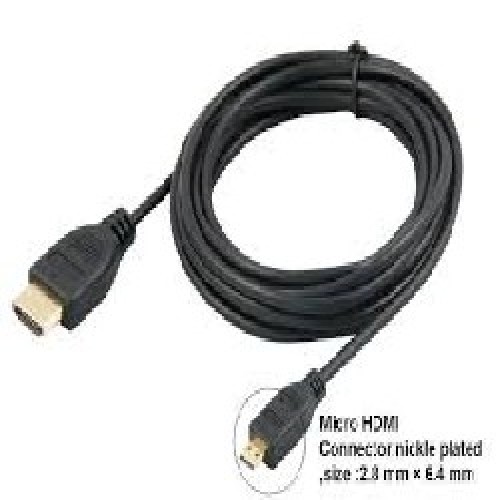 CABLE HDMI A MICRO HDMI REFORZADO Largo: 2 metros.