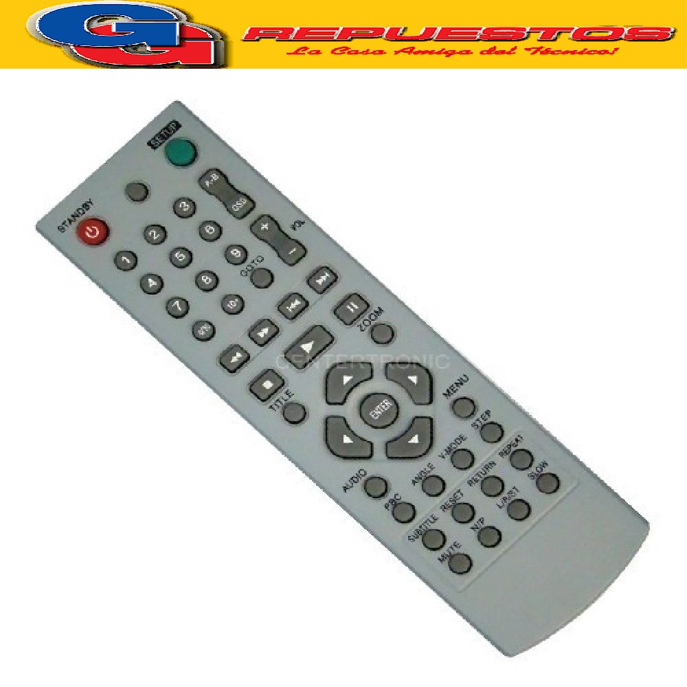 CONTROL REMOTO DVD HOWLAND (3148) DVD257 CITECH DP749B