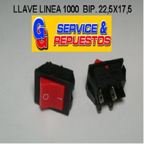 LLAVE TECLA 4 CTOS 10 A 250 V LINEA 1000