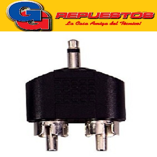 ADAPTADOR 3.5 M/MONO A 2 M/RCA