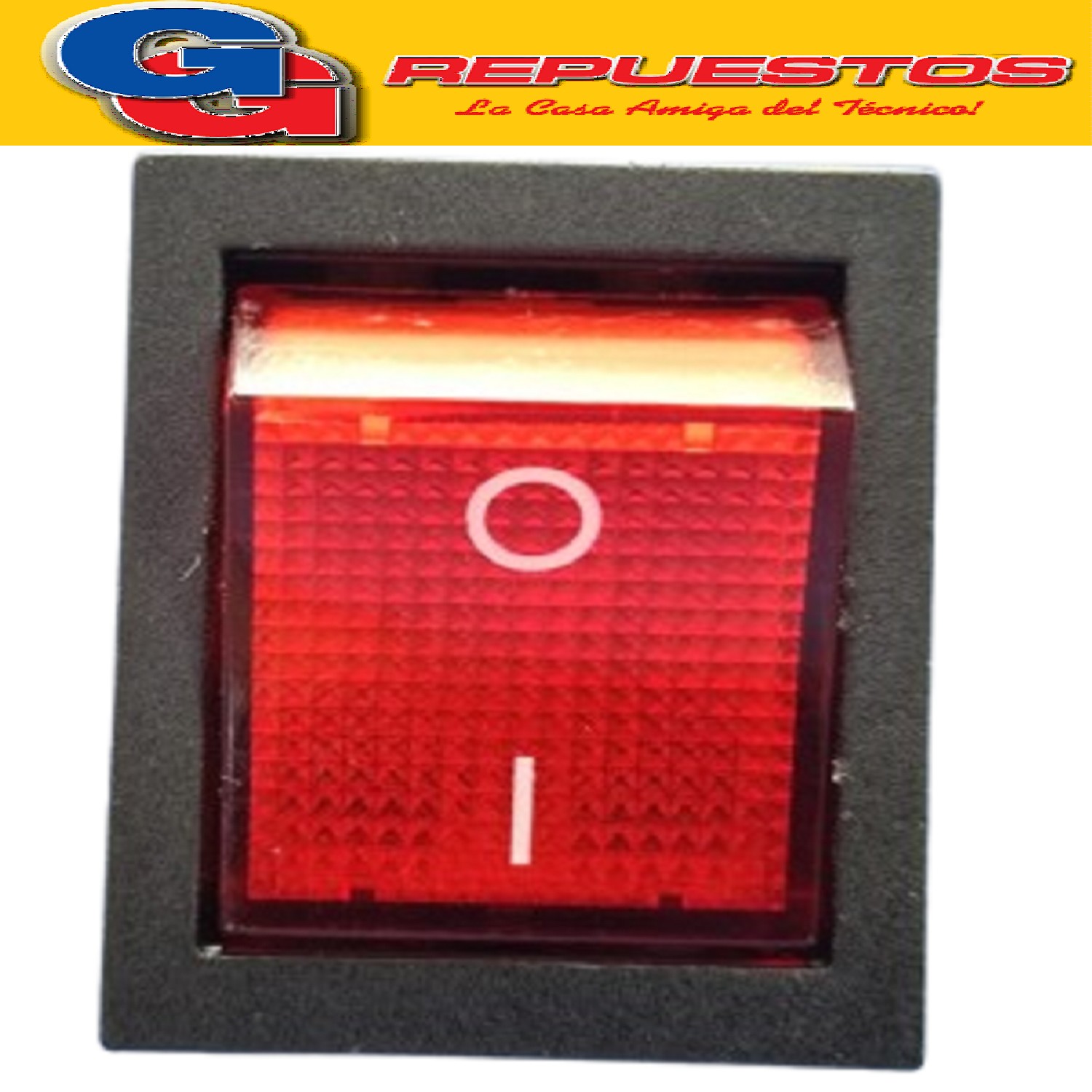LLAVE TECLA 6 CTOS 15 A 250 V C/NEON IMP INTERRUPTOR LLAVE BIPOLAR VARIOS USOS CALEFONES TERMOTANQUES ETC