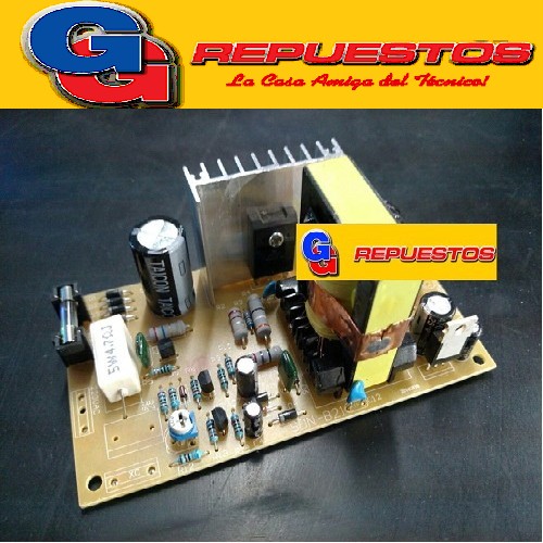 PLACA FUENTE TV UNIVERSAL 14`` A 21`` POWER SWITCH 110V 25V  16V 5V