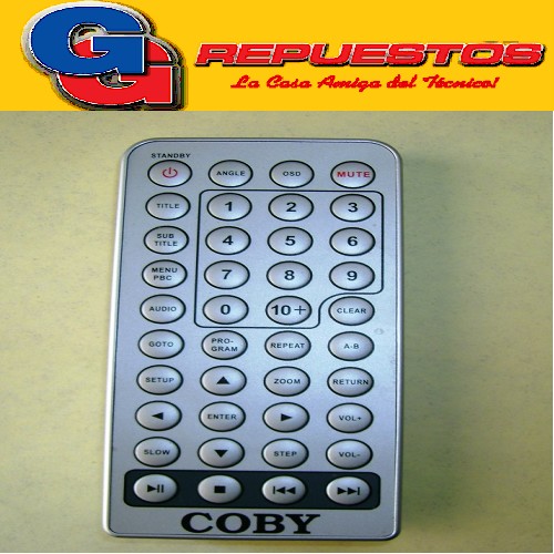 CONTROL REMOTO DVD COBY 2987