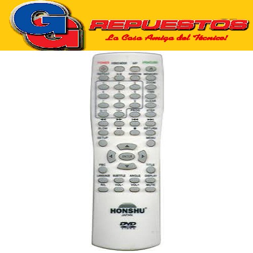 CONTROL REMOTO DVD HONSHU FST STICKER 3597