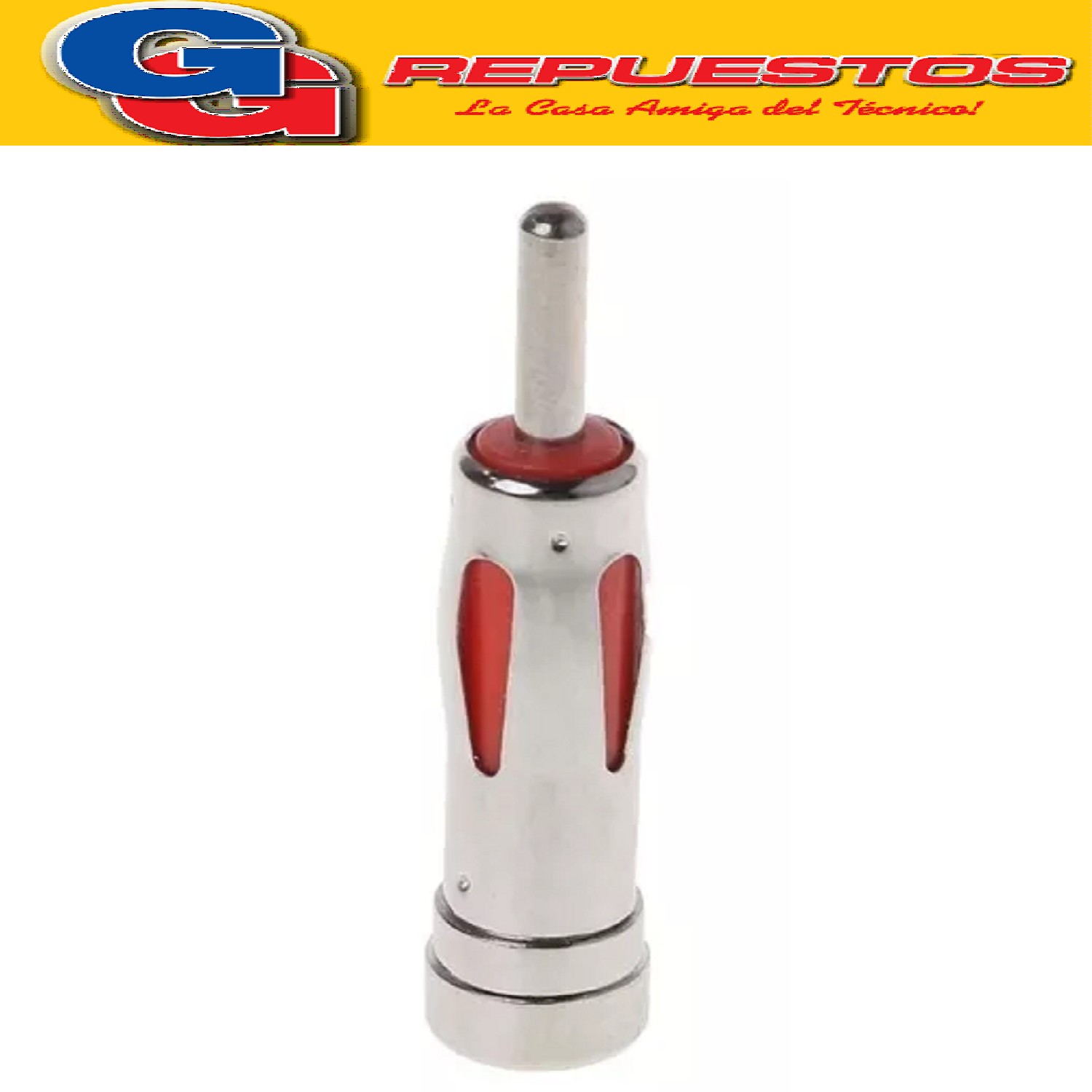 FICHA ADAPTADOR ANTENA ESTEREO DIN ISO LARGO MACHO