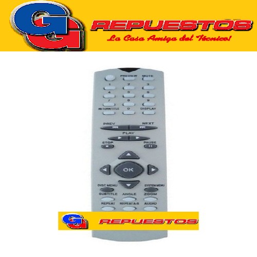 CONTROL REMOTO DVD ADMIRAL MAGNAVOX PAGNAVOX 2795