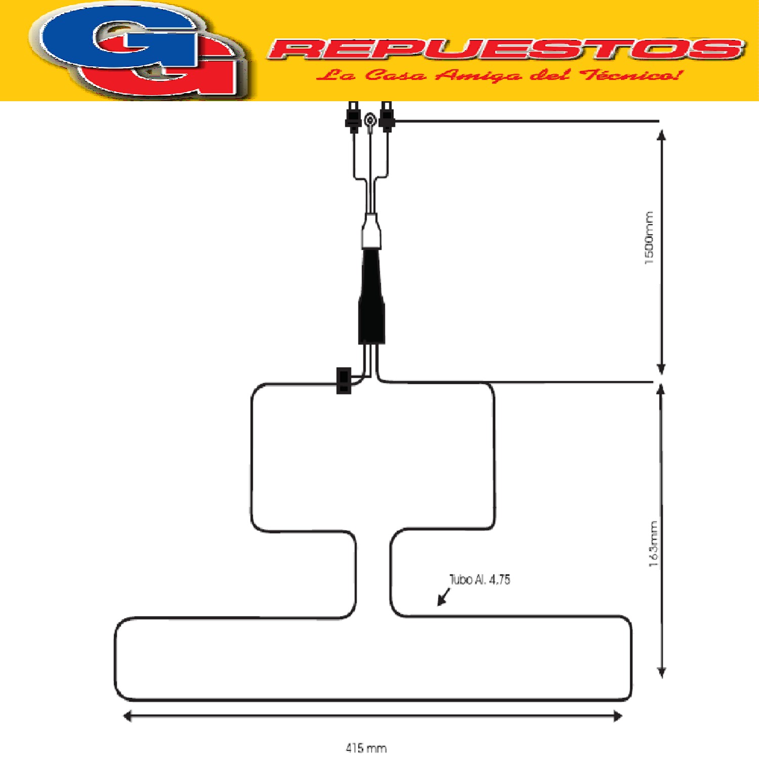 RESISTENCIA DE ALUMINIO HELADERA PHILIPS ARB357--1104 220V 2 0W