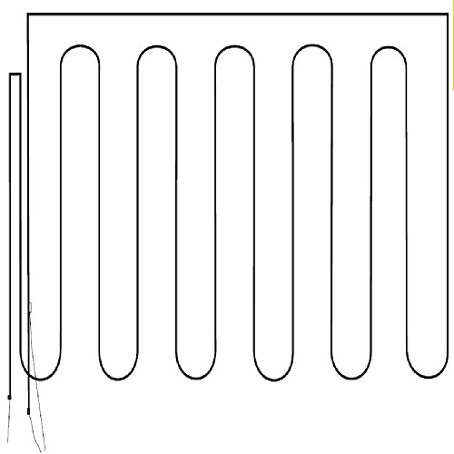 RESISTENCIA DE ALUMINIO HELADERA PATRICK 3012 3012-6V 25h x 38cm---0601 220V 20W