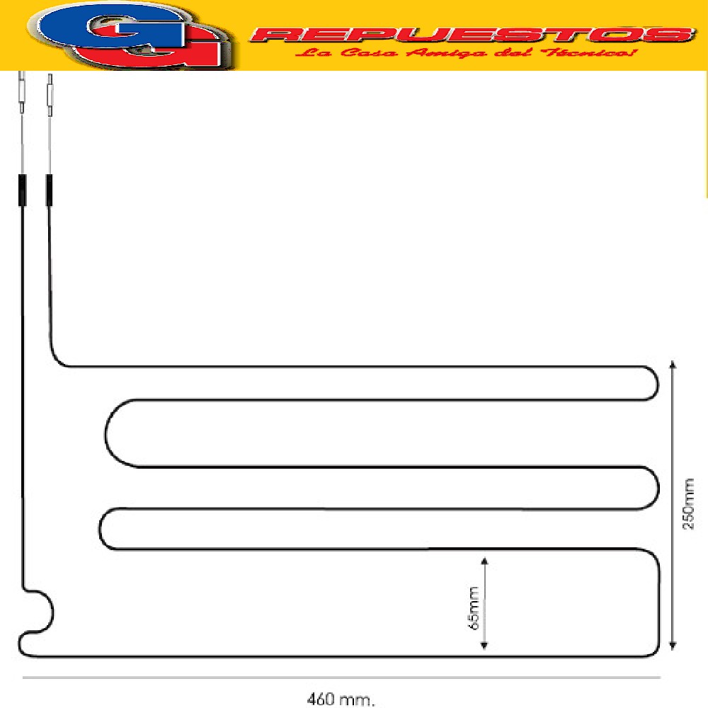 RESISTENCIA DE ALUMINIO HELADERA PHILIPS/ESLABON DE LUJO RB1 4-1102 220V 7.7W