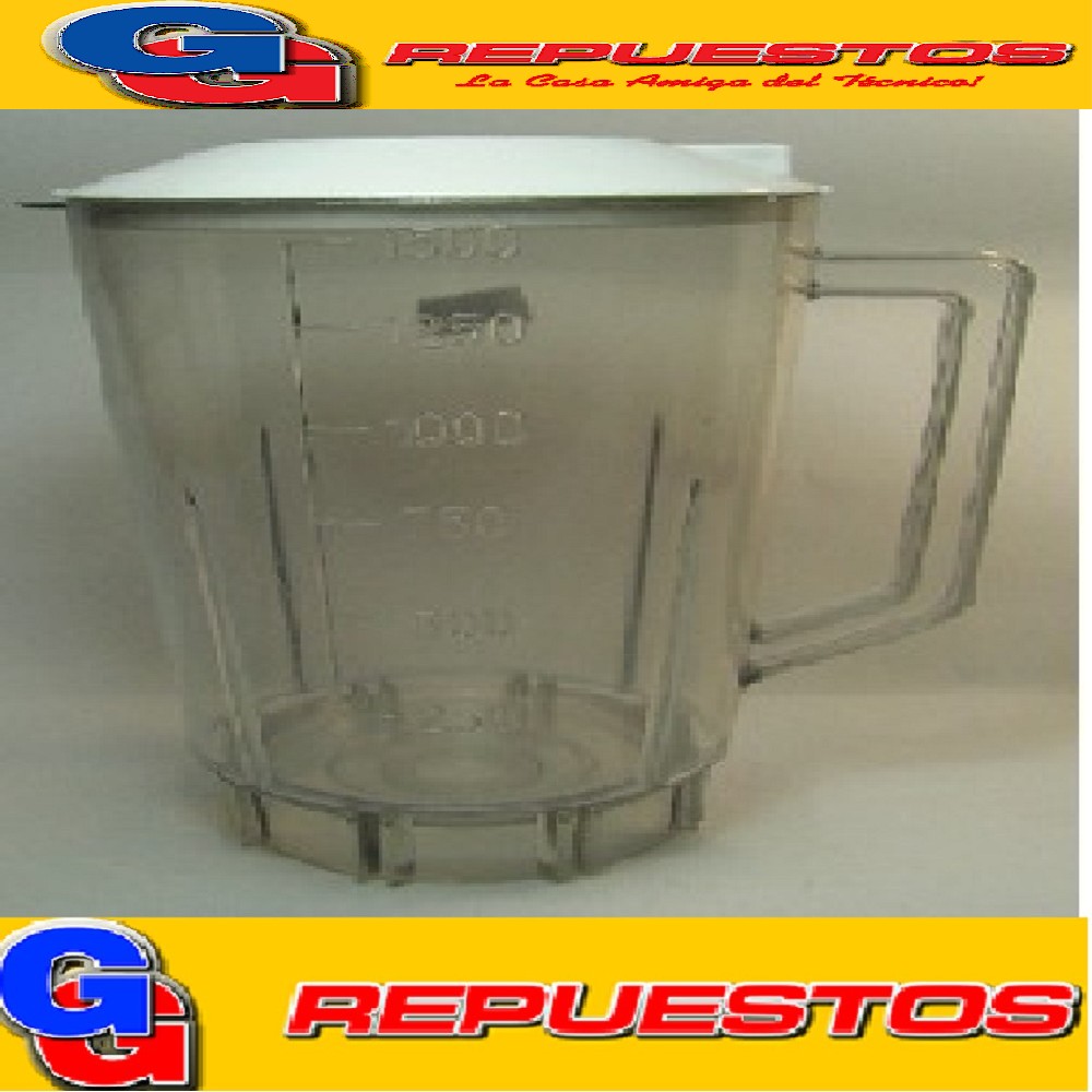 VASO LICUADORA NACIONAL VENECIA C/TAPA. VIDRIO TURMIX