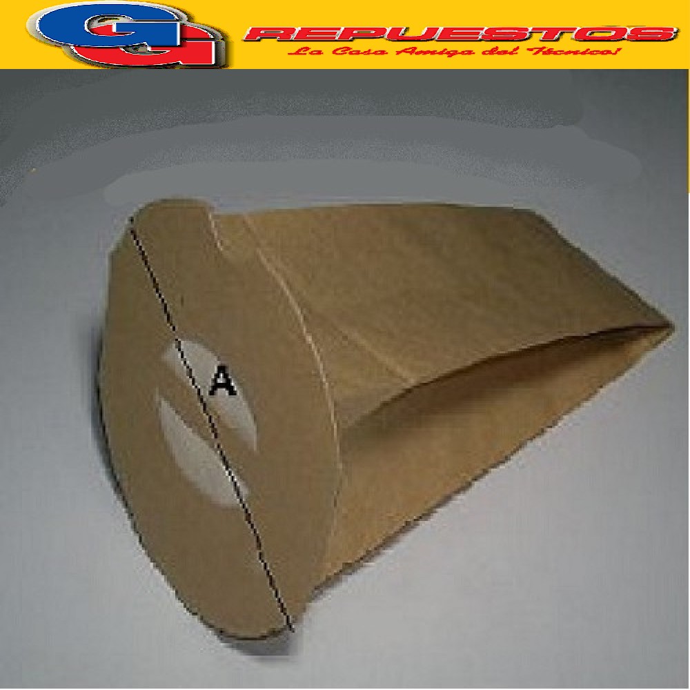 BOLSA ASPIRADORA DE PAPEL ELECTROLUX Z-307 (x 5 UNIDADES) A=14.5 cm  MODELOS Z90 Z94 Z100 Z101 Z302 Z303 Z305 Z307 Z310 Z312 Z331 Z337