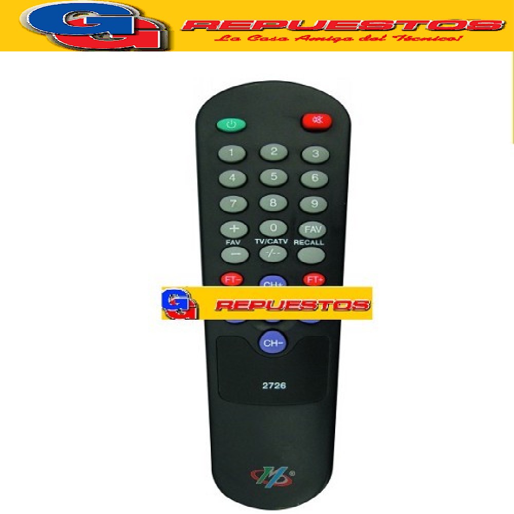 CONTROL REMOTO CONVERSOR NOGANET 2726 R4726