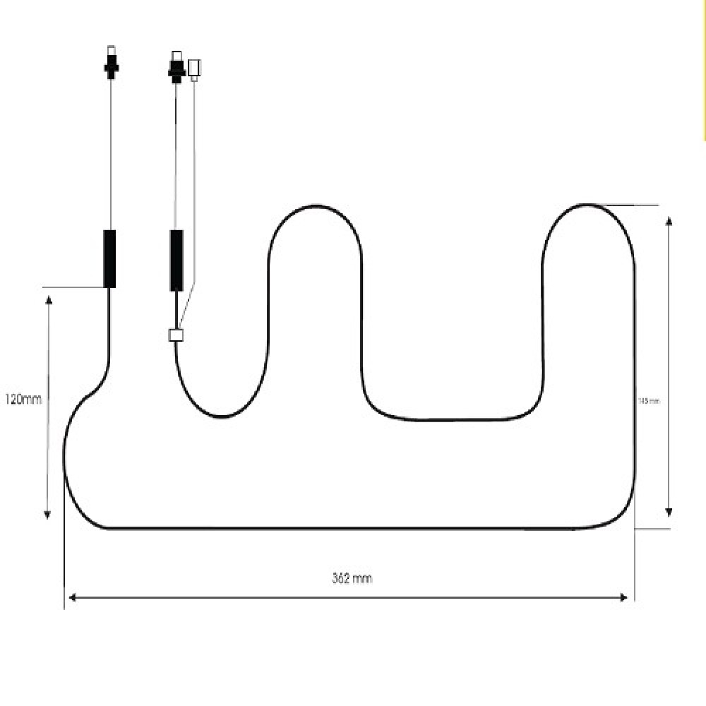 RESISTENCIA ALUMINIO HELADERA ZENITH 713/SF--0402- 220V 24.2W