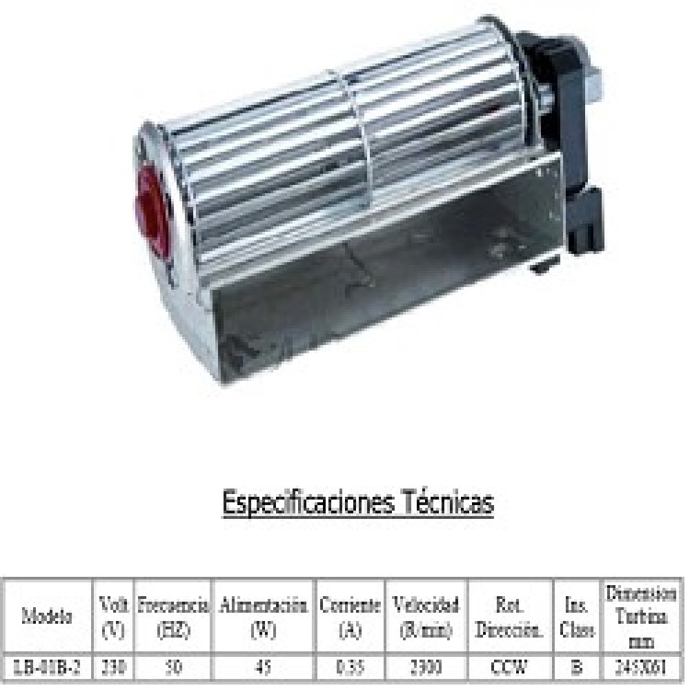 MOTOVENTILADOR TANGENCIAL BlueStar-24cm-derec.LB01B2 FORZADOR