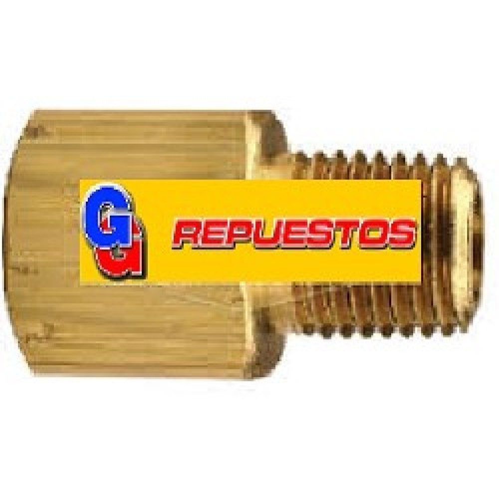 ADAPTADOR PARA GARRAFA R134 1/4 FM X 5/16 SIN VALVULA