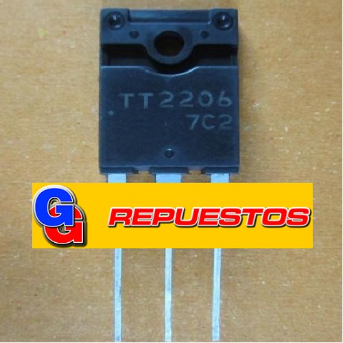 TT2202 TRANSISTOR NPN 800V 10A 80W  C/DAMPER HORIZONTAL =TT2076=TT2140=BU1508DX