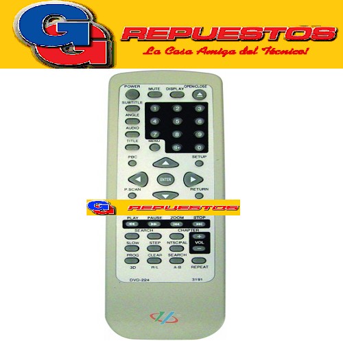 CONTROL REMOTO DVD COBY