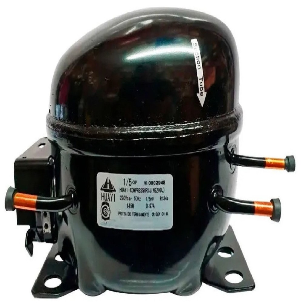 MOTOCOMPRESOR HUAYI 1/5 HP DUAL R134/R12 BLEND S55HYD5 - E56HD5